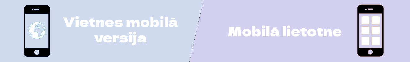 Lietotni vai vietnes mobilo versiju
